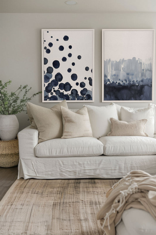 OCEAN MIST DUO (2 Oeuvres sur toile étirée)