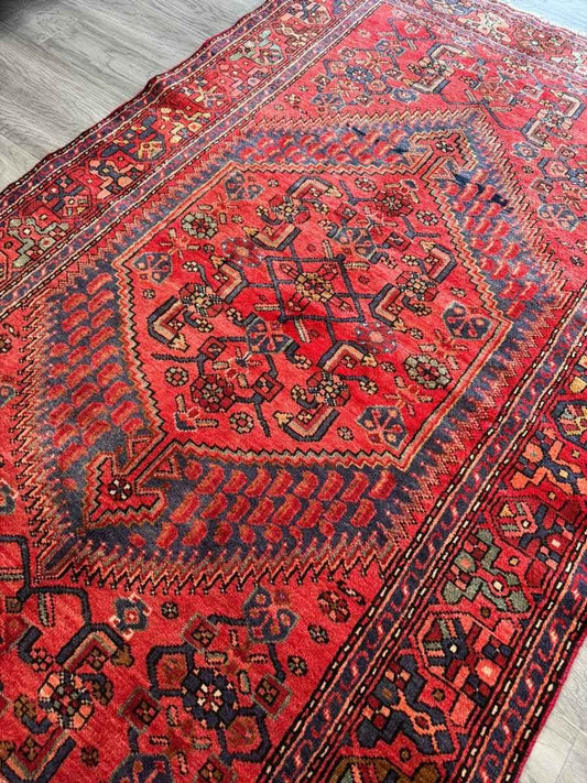 On Hold for Rose | Perisan Zanjan Rug | 4' 1" x 6' 8"
