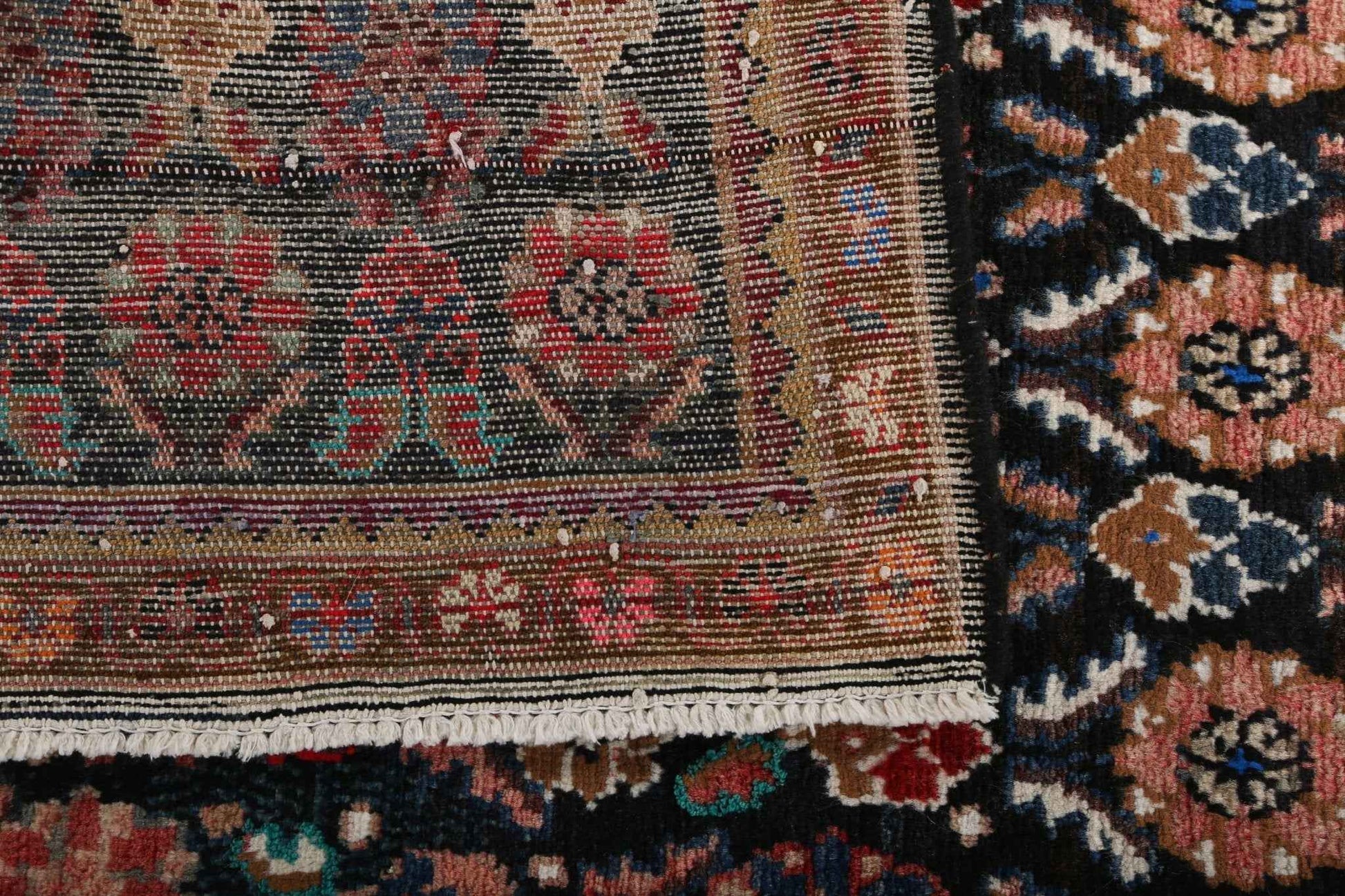 Persian Hamadan Runner Rug | 3' 9" x 9' 2"