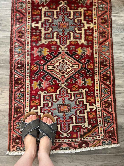Persian Karaja Runner Rug | 2' x 5' 8"