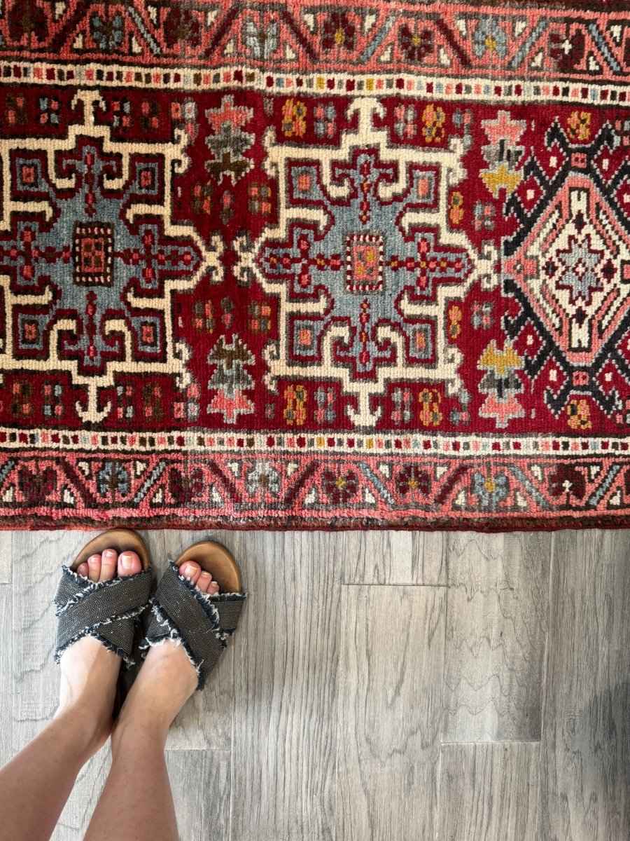 Persian Karaja Runner Rug | 2' x 5' 8"