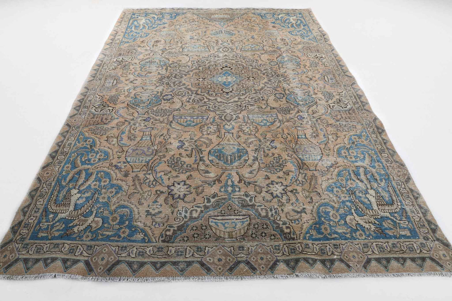 Persian Kashmar Rug | 6' 4" x 9' 3"