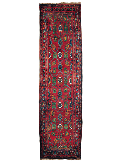 Persischer Kurde Bidjar Läufer Teppich | 1,12 m x 4,09 m