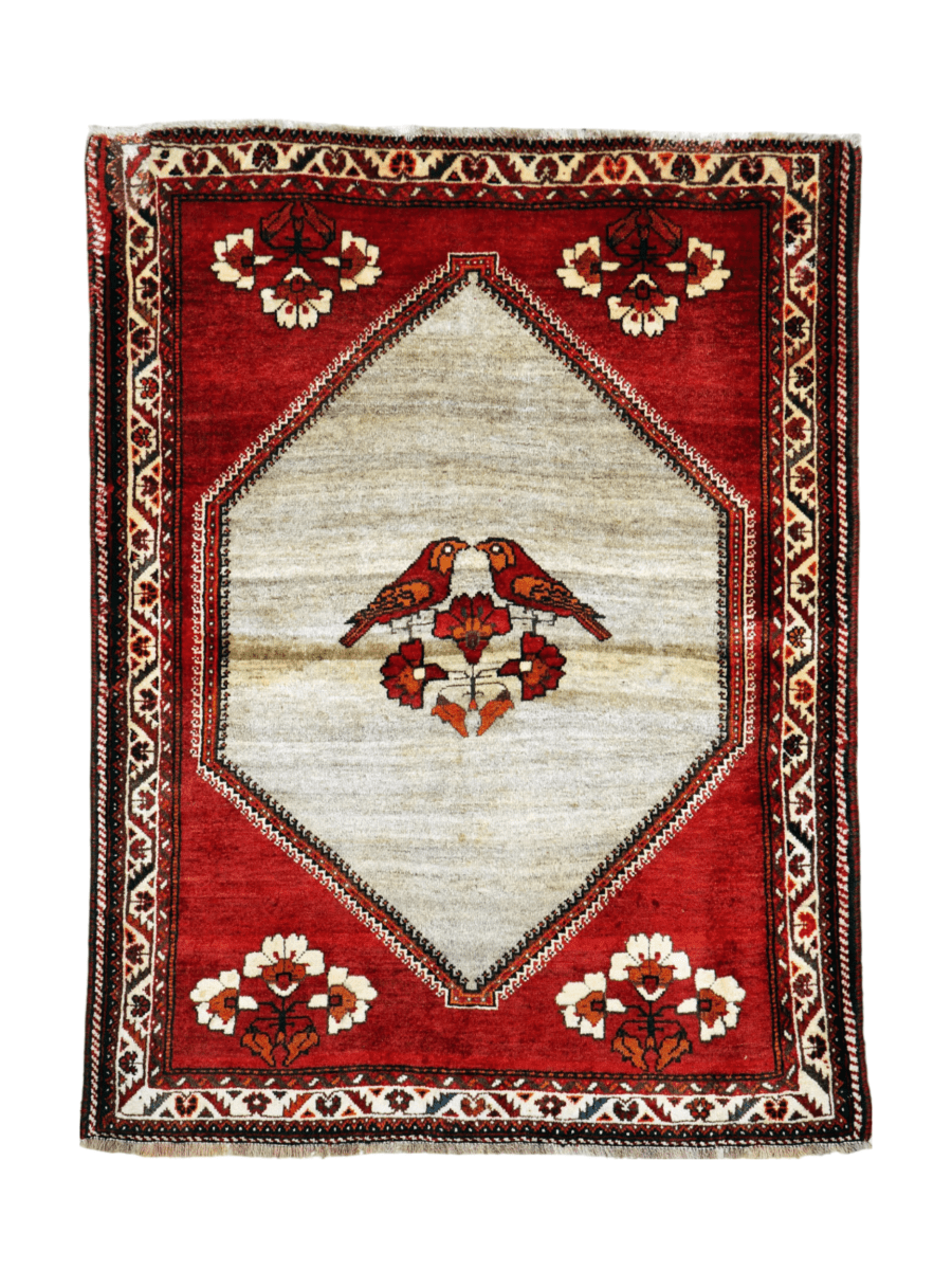 Persischer Qashqai Gabbeh Teppich | 1,19 m x 1,57 m