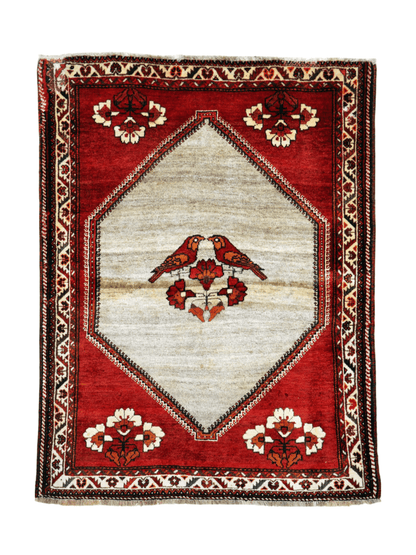 Persischer Qashqai Gabbeh Teppich | 1,19 m x 1,57 m