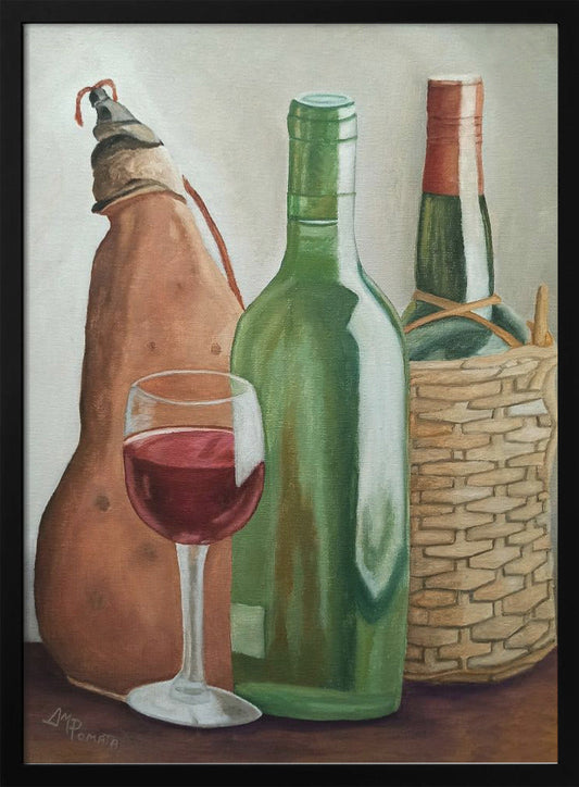 Wandkunst im Weingut