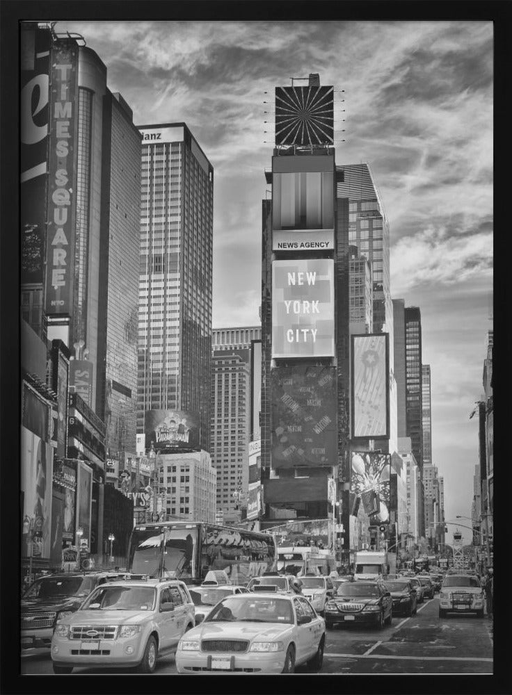 Wandbild NEW YORK CITY Times Square - Monochrom