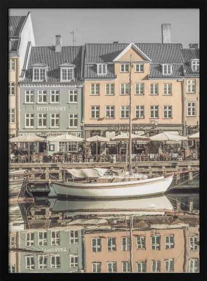 Wandbild KOPENHAGEN VINTAGE Ruhiger Nyhavn