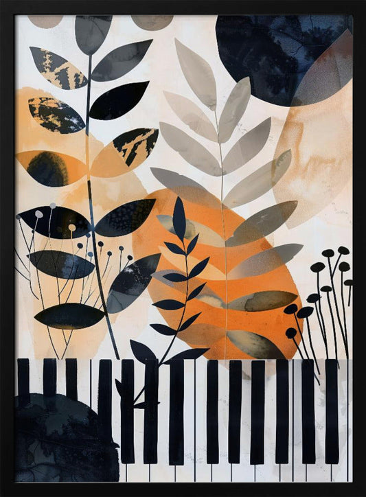 Leinwandbild Wandkunst Musik Klavier 1