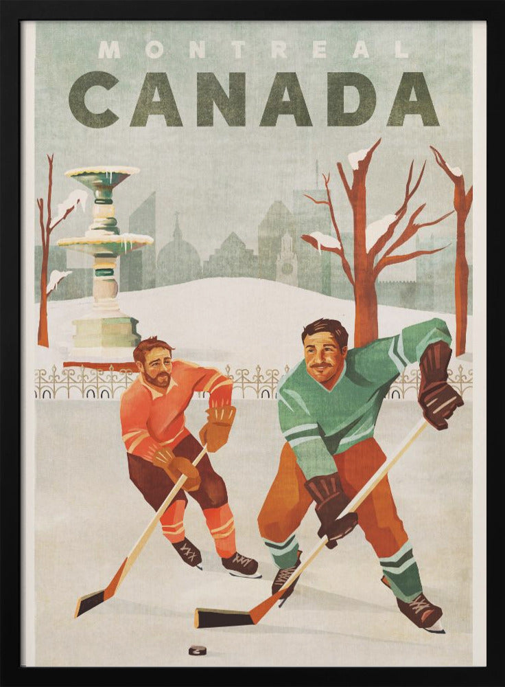 Wandkunst Montreal Kanada Teischhockey-Jungs