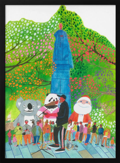 Wandbild Leinwandbild Straßenkonzert