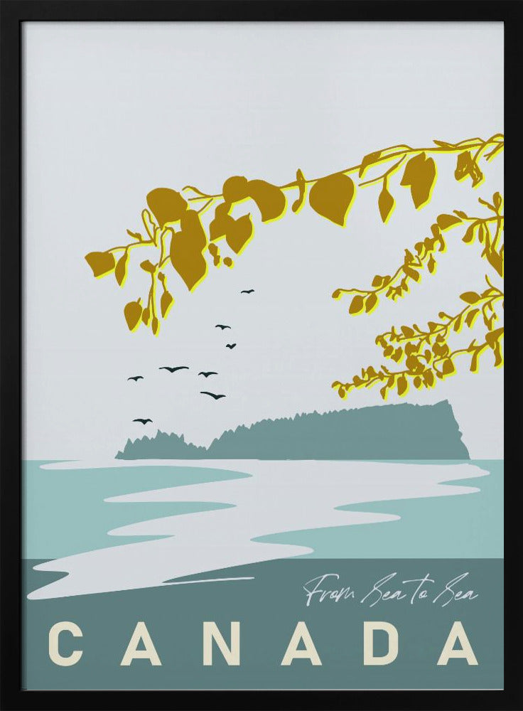 Wandkunst sanfte Vorfreude Kanadische Seenplatte