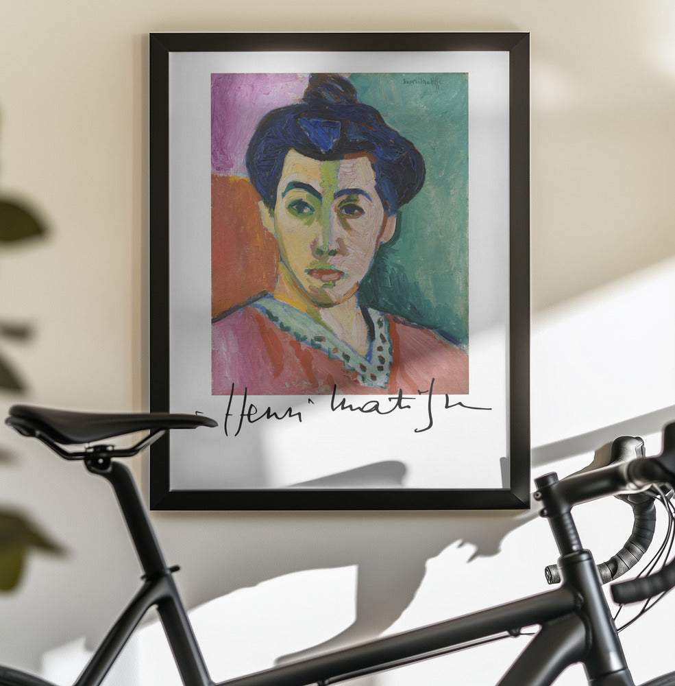 Wandbild La Raie Verte mit Unterschrift
