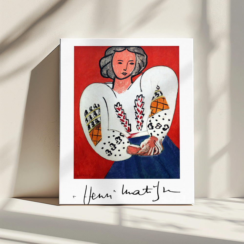 Wandbild Henri Matisse, La Camicetta Romena, 1940
