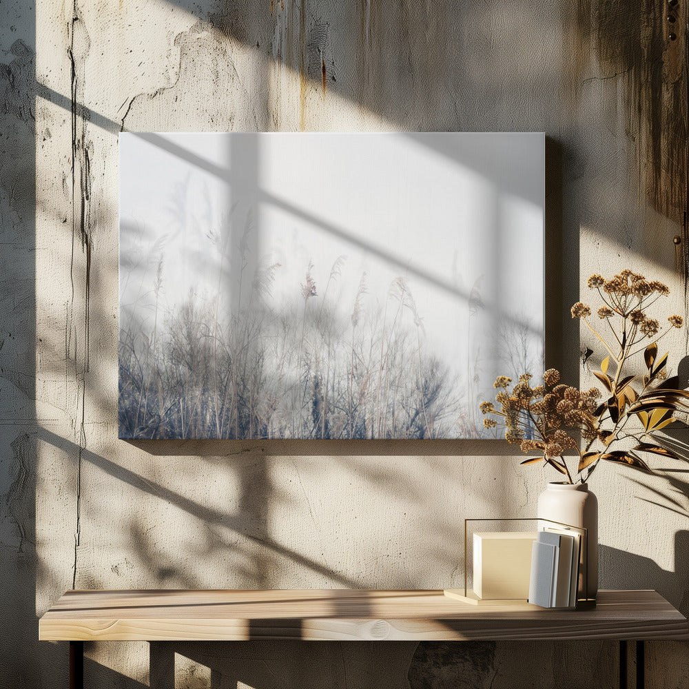 Wandbild Landschaft aus Schilf und Gras