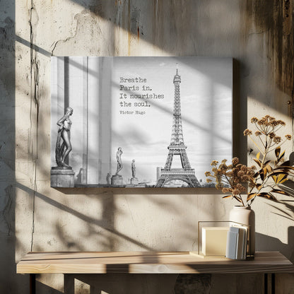 Wall art Breathe Paris in