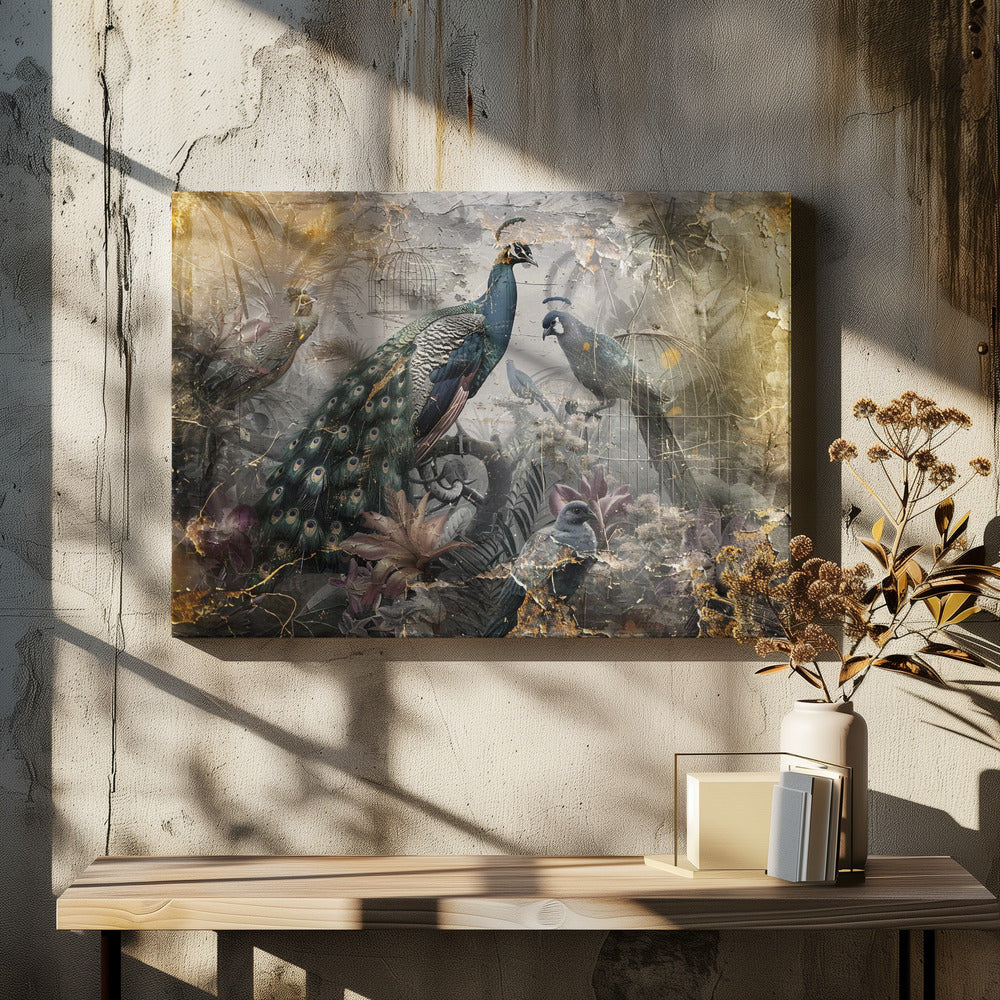 Wandkunst Vogel Vögel Tier Vintage Kunst Illustration Wandbilder 18
