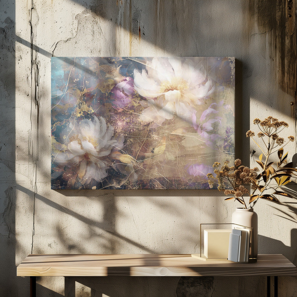 Wandbild Blumen Blumenkunst Illustration Wandkunst 002