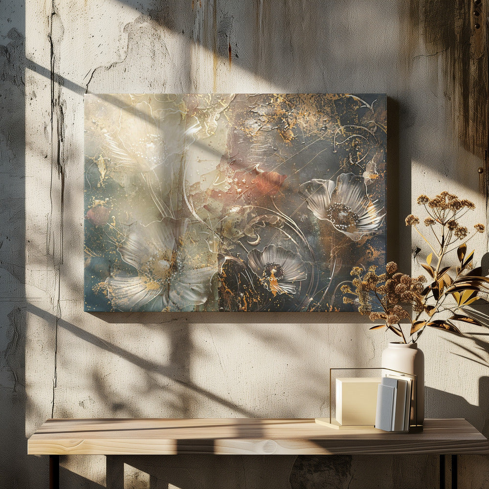 Wandbild Blumen Blumenkunst Illustration Wandkunst 042