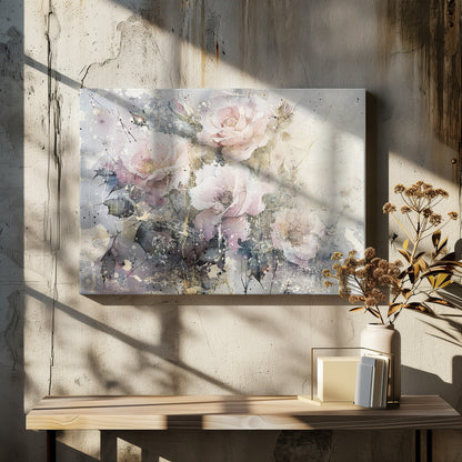 Wandbild Blumen Blumenkunst Illustration Wanddeko 076