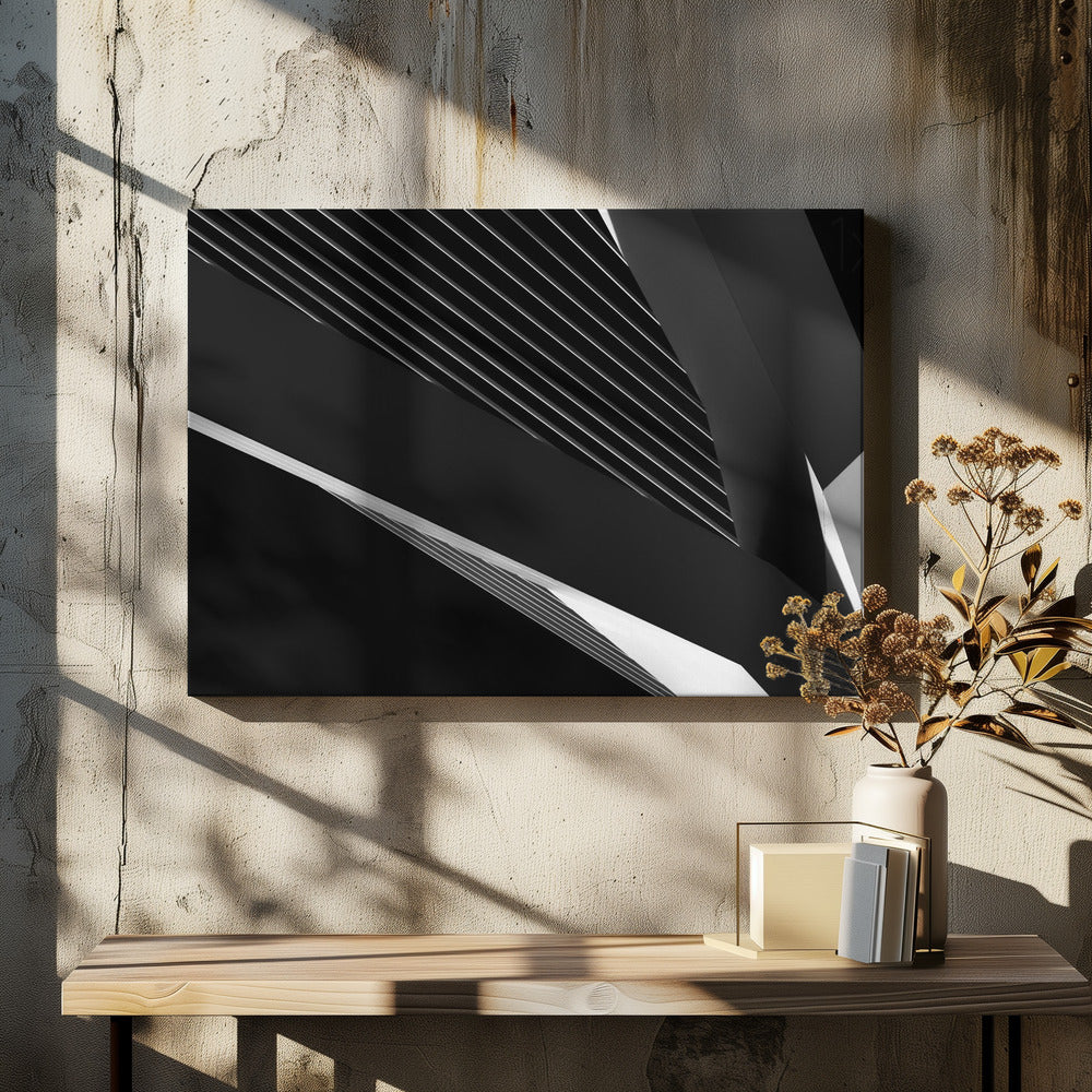 Wandbild Abstraktion eines Schwans