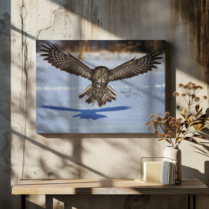 Wandkunst Mitten ins Gesicht – Bartkauz