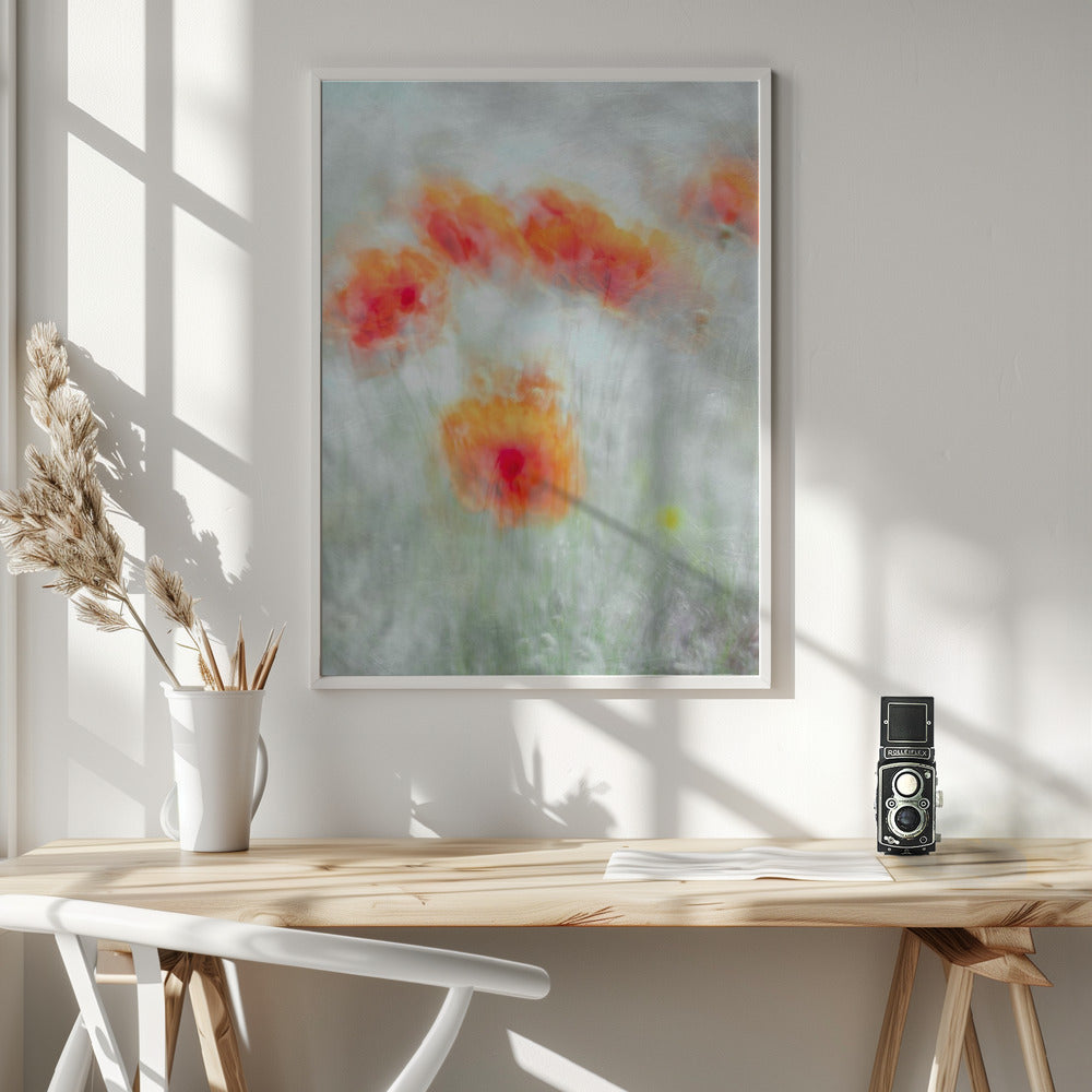 Red Corn Flowers