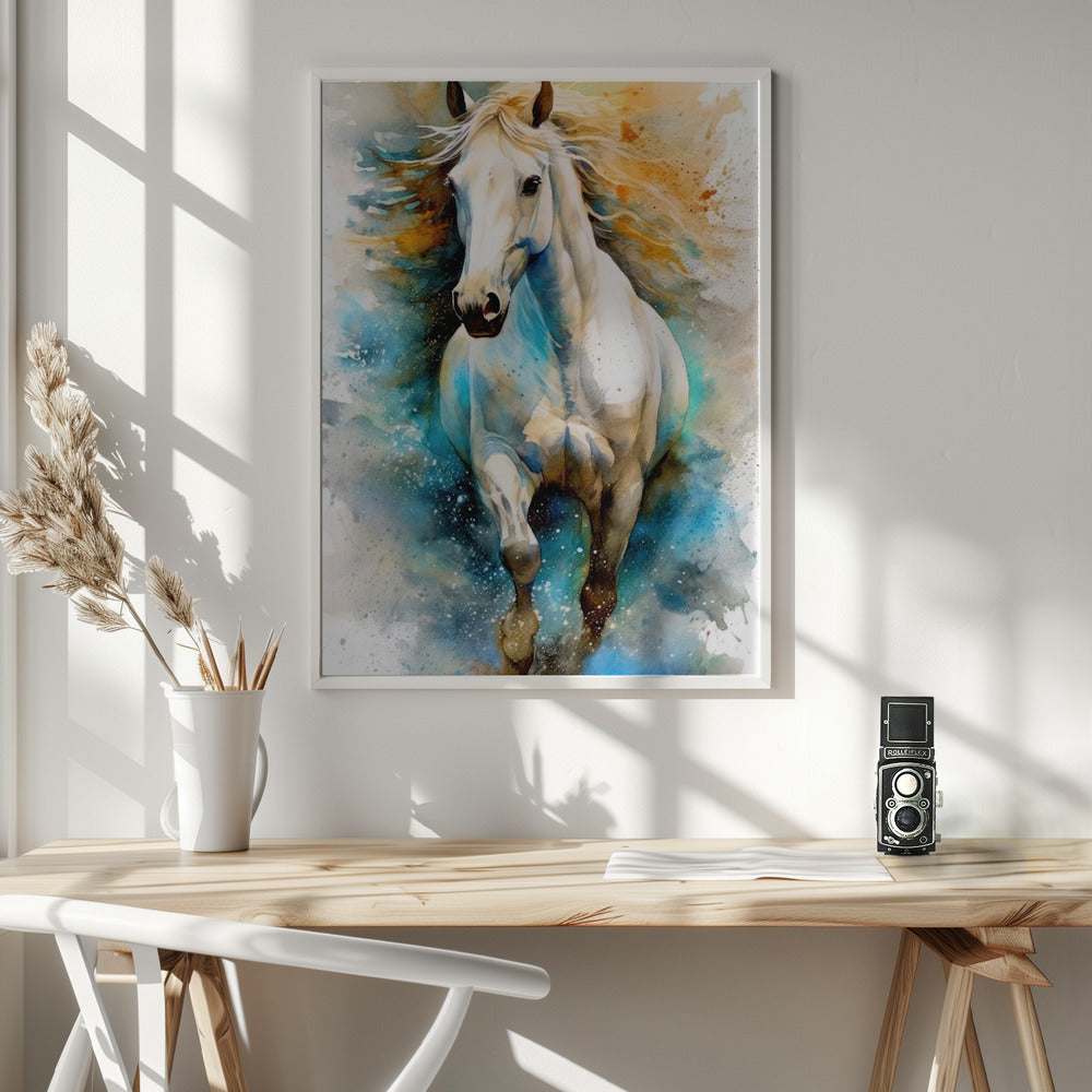 Wandbild Aquarell Pferd (14)