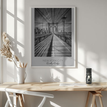 Wandbild NEW YORK CITY Brooklyn Bridge