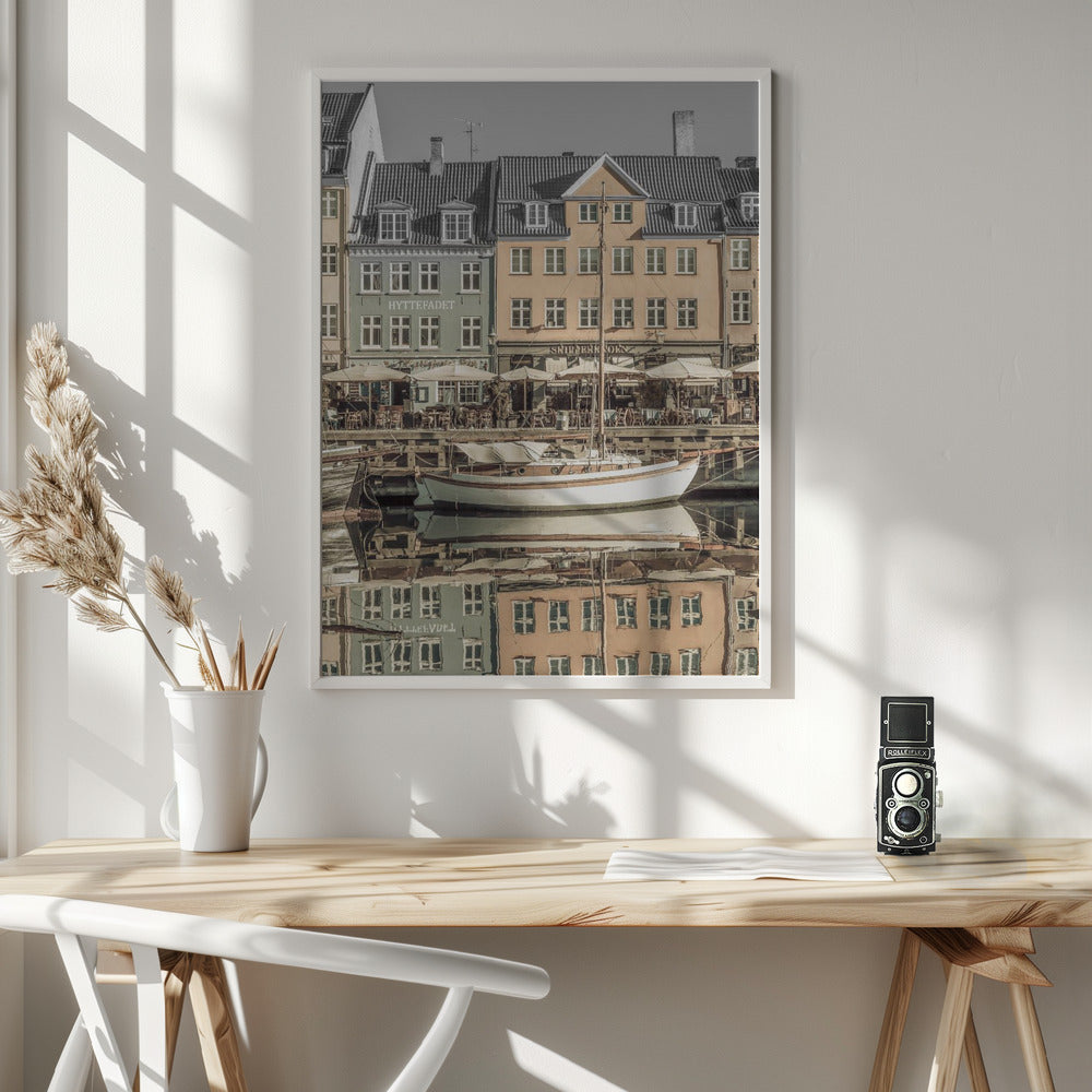 Wandbild KOPENHAGEN VINTAGE Ruhiger Nyhavn