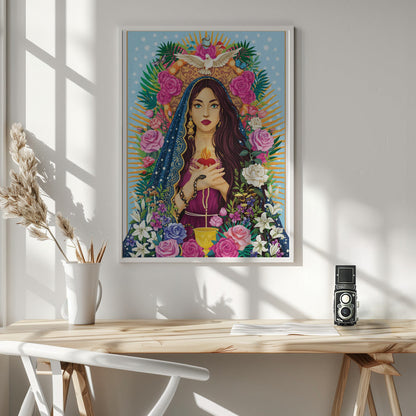 Wandbild Mutter Maria / Maria Magdalena