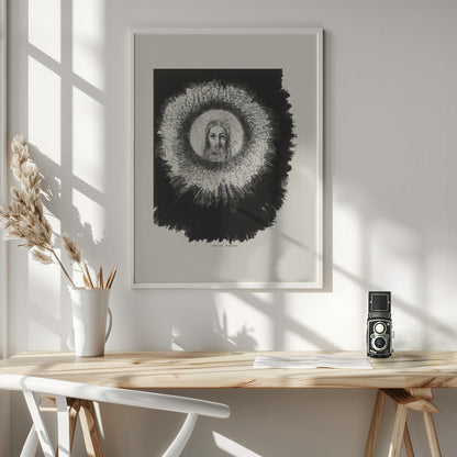 Wandkunst Und das Antlitz Christi leuchtete in der Sonnenscheibe