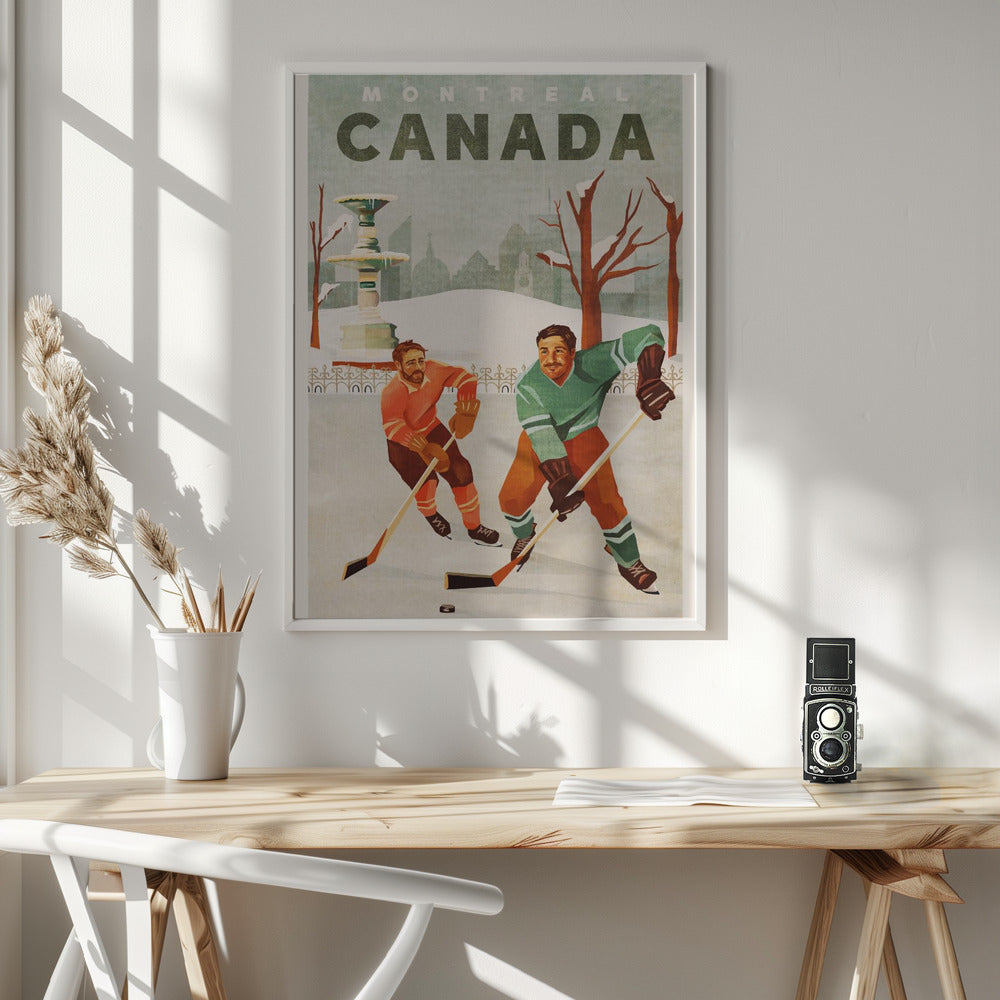 Wandkunst Montreal Kanada Teischhockey-Jungs
