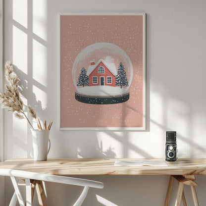 Wandbilder Weihnachtsbaumschmuck Glas Illustration Leinwanddruck