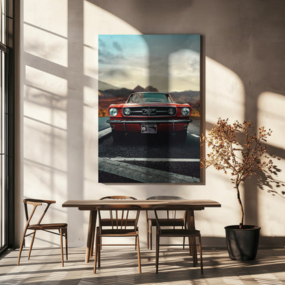 Wandbild Oldtimer Liebe