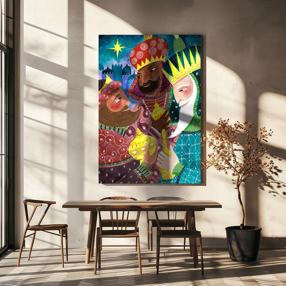Wandbild Heilige Drei Könige Leinwanddruck
