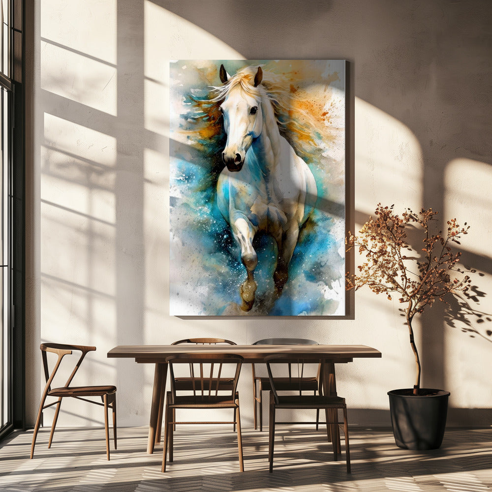 Wandbild Aquarell Pferd (14)