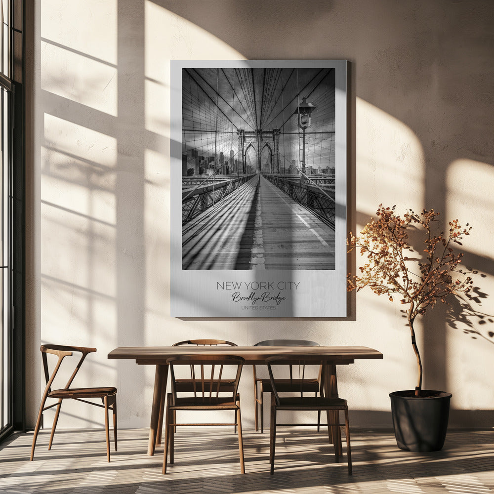 Wandbild NEW YORK CITY Brooklyn Bridge