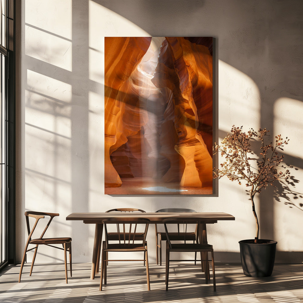 Wall art ANTELOPE CANYON Unique Lightbeam