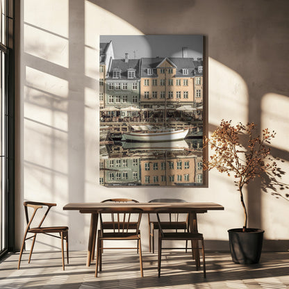 Wandbild KOPENHAGEN VINTAGE Ruhiger Nyhavn