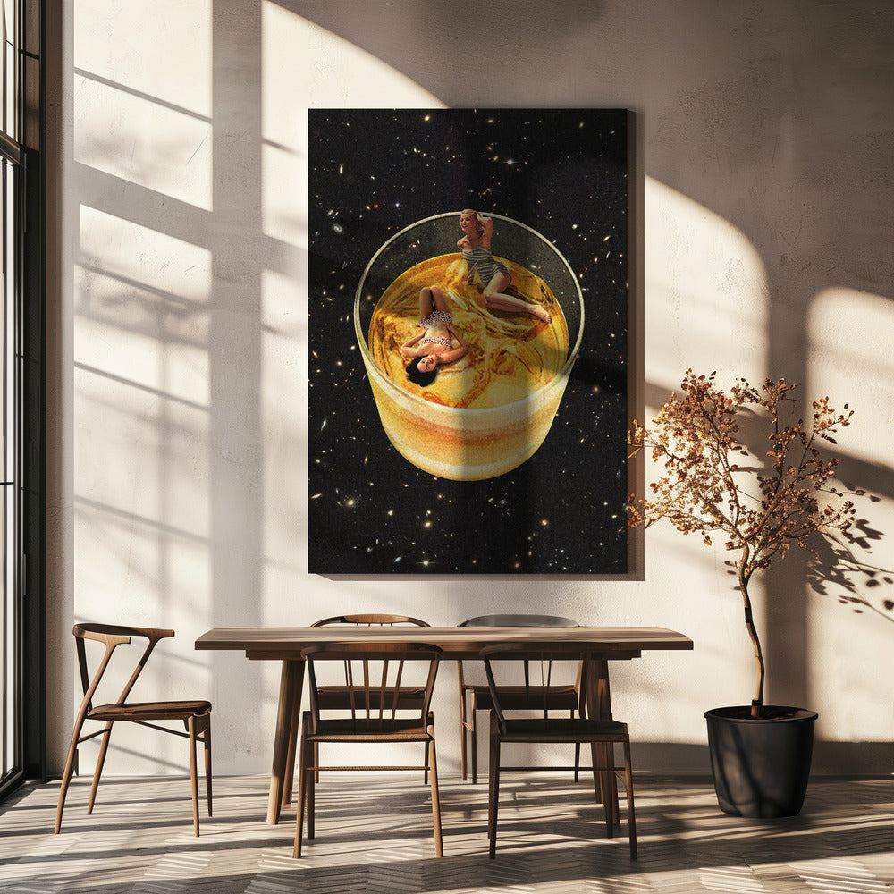 Wandbild Whisky-Freunde – On the rocks