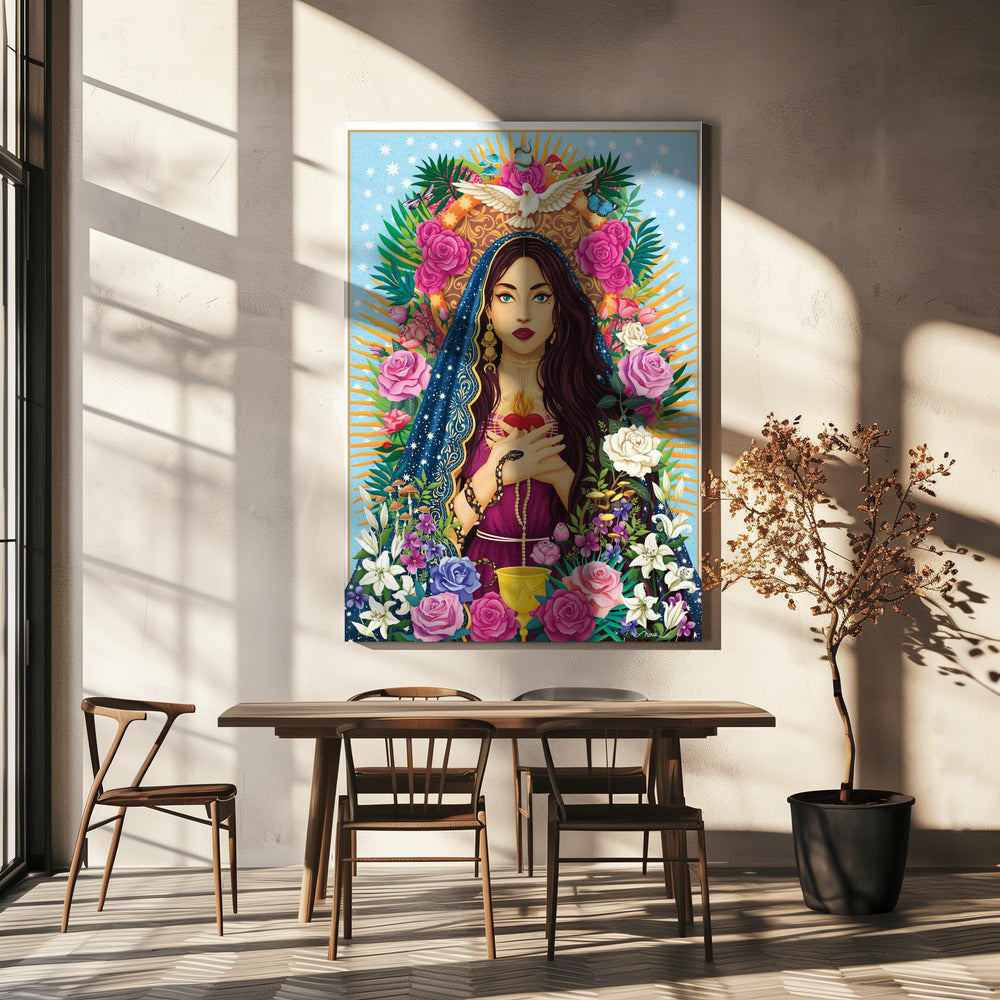 Wandbild Mutter Maria / Maria Magdalena
