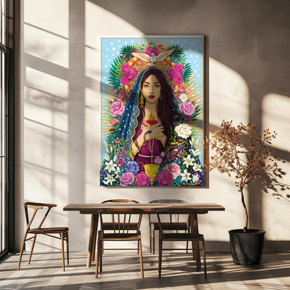 Wandbild Mutter Maria / Maria Magdalena
