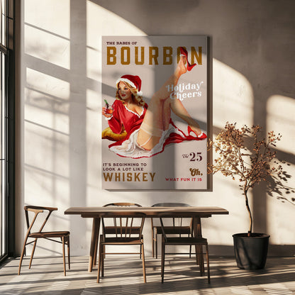 Wandbild Babes of Bourbon Bd. 25 Festtagsstimmung Weihnachts-Pin-up