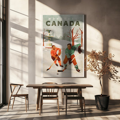 Wandkunst Montreal Kanada Teischhockey-Jungs