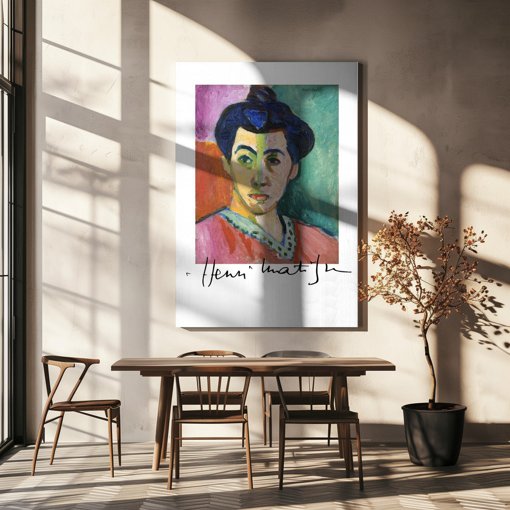 Wandbild La Raie Verte mit Unterschrift
