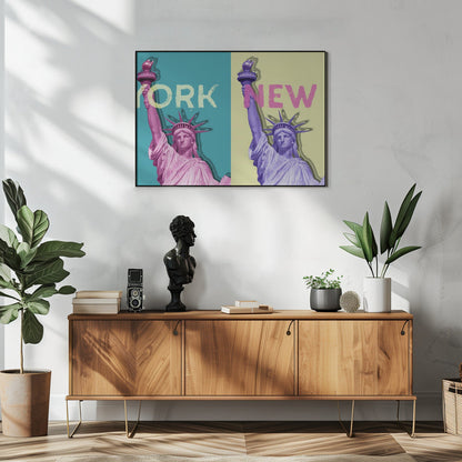 Wandbild POP ART Freiheitsstatue III