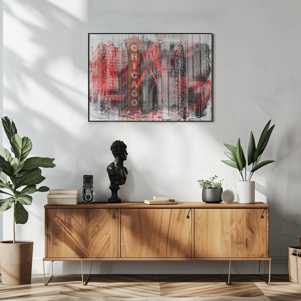 Wall art Chicago | Geometric Mix No. 4