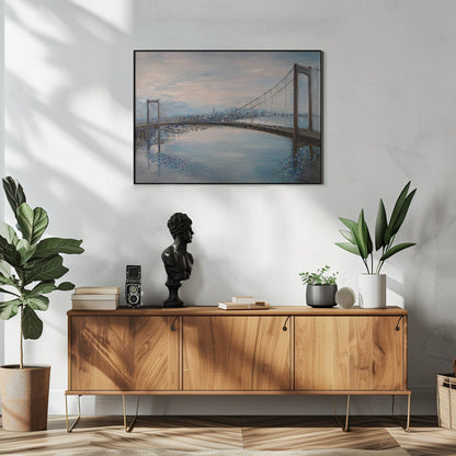 Wandkunst-Ermilkina Waltwhitmanbridge  Öl