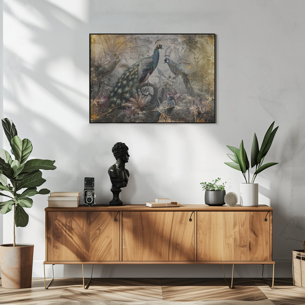 Wandkunst Vogel Vögel Tier Vintage Kunst Illustration Wandbilder 18